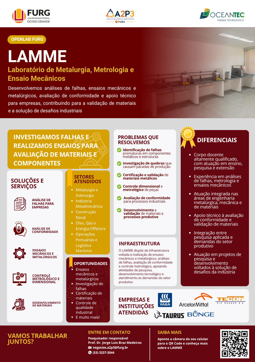 Card institucional do OpenLab LAMME